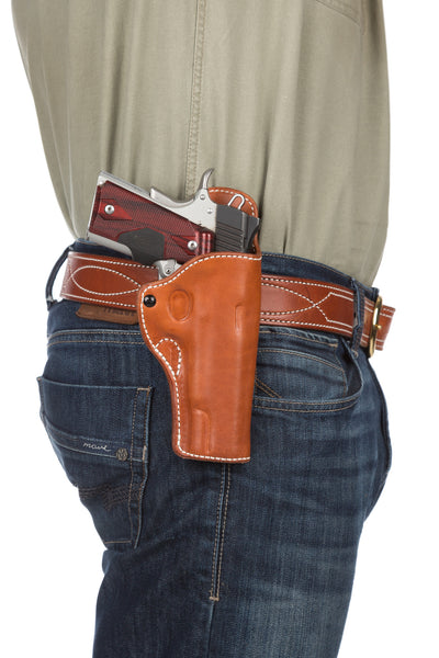 Leather Gun Hip Holster - HH12, Leather Hip Holster