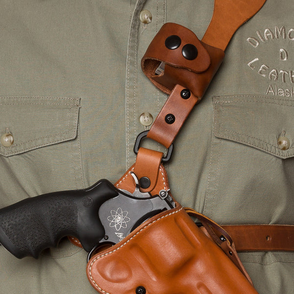 Guide's Choice™ leather chest holster speed loader pouch