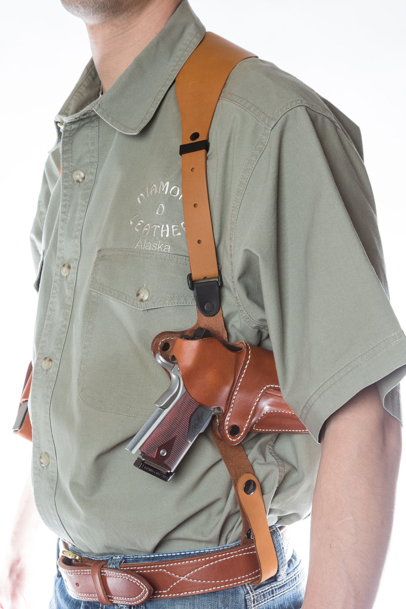 Leather Shoulder Holster, the Simple Shoulder Holster (SSR) | Diamond D ...