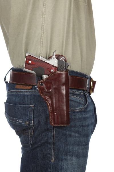 Leather Gun Hip Holster - HH12, Leather Hip Holster