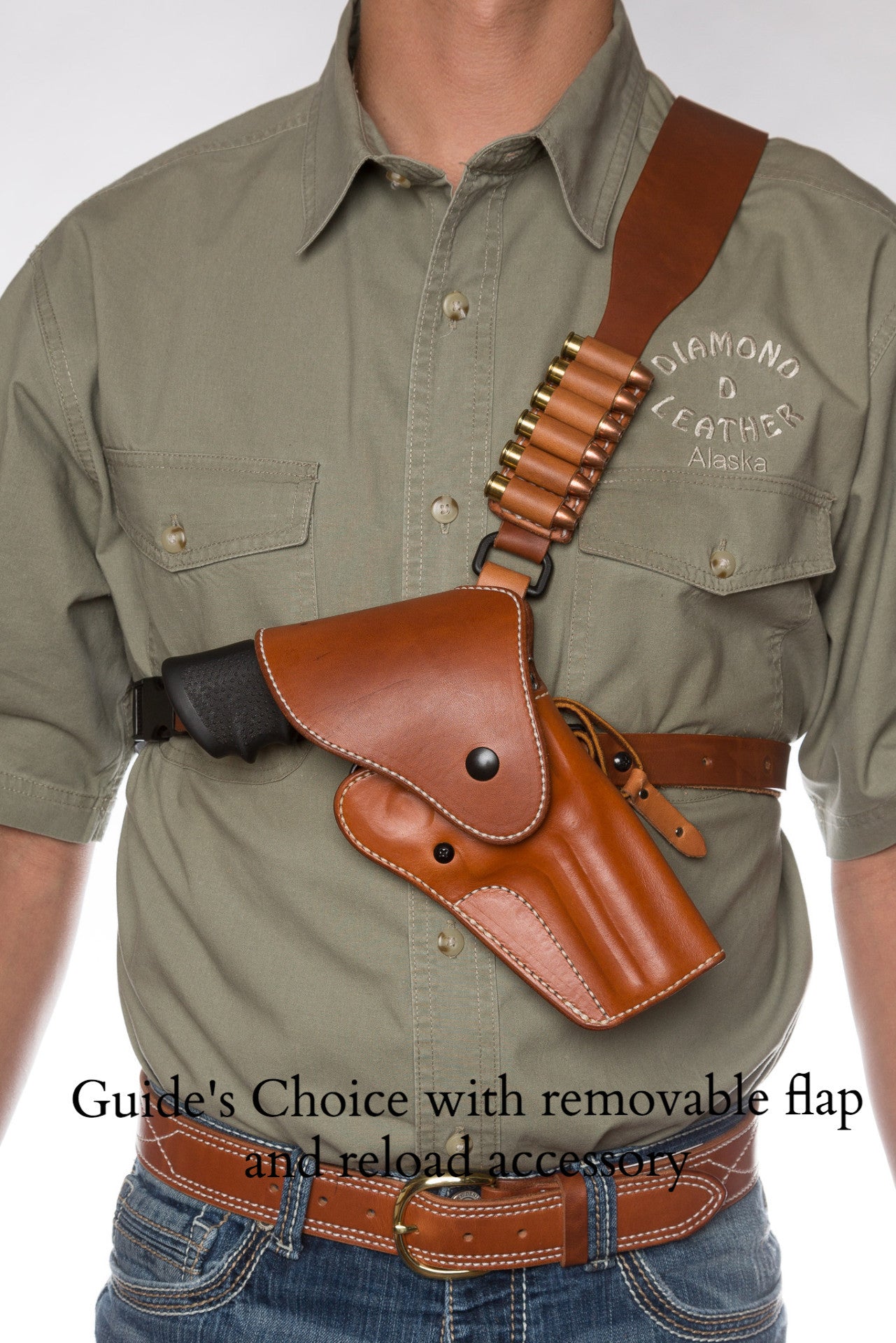 Guides Choice™ Leather Chest Holster, the ULTIMATE outdoor gun