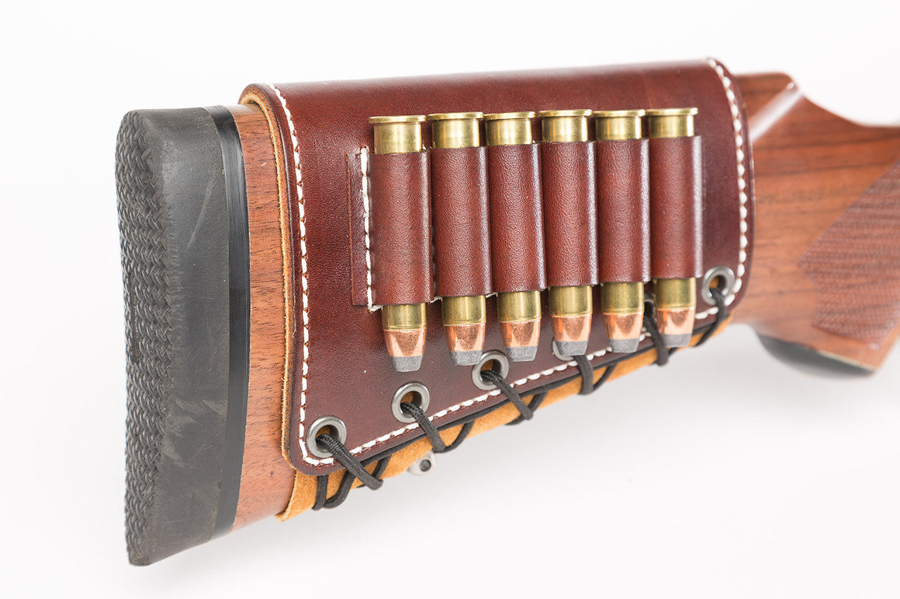 Custom Leather Rifle Stock Butt Cuff | Diamond D Custom Leather ...